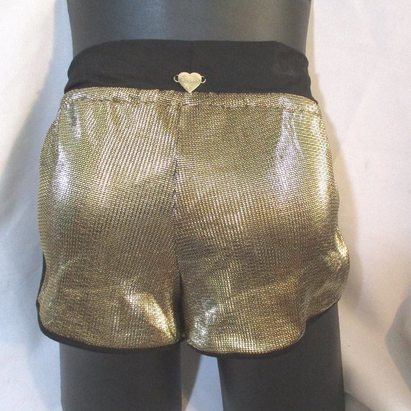 Gold Athletic Shorts for Women - Picture 5 of 6